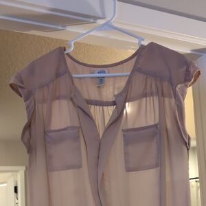 Merona Light Pink Sheer Blouse